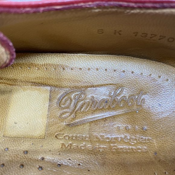 Paraboot shoes in red leather size 5UK 6US - Picture 3 of 6